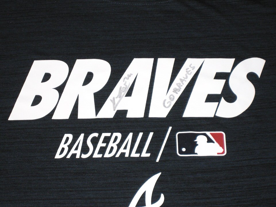 Kevin Josephina 2021 Practice Worn & Signed Official Atlanta Braves  Baseball Nike Dri-Fit Shirt - Big Dawg Possessions