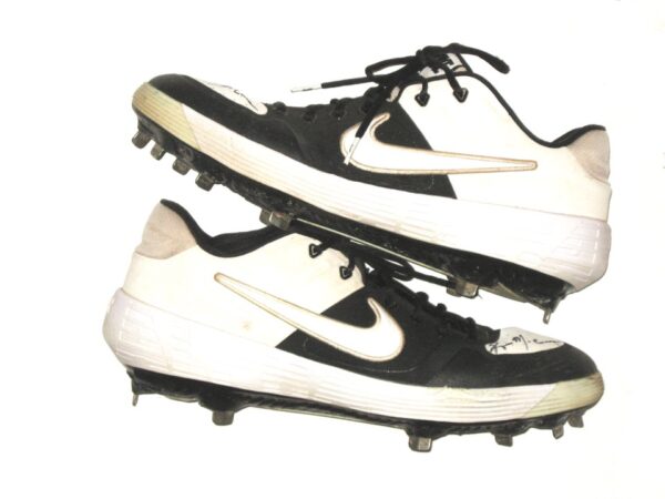 Kevin McCanna Reno Aces Game Worn & Signed Black & White Nike Cleats