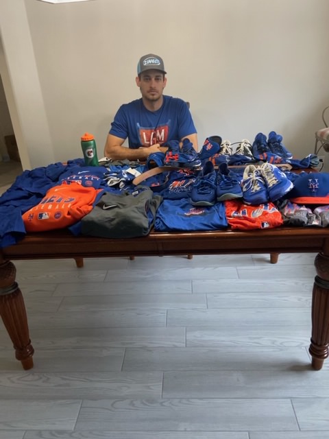 Max Moroff Player Issued & Signed Official New York Mets #33 Nike Dri-Fit  Shirt - Worn for Batting Practice! - Big Dawg Possessions