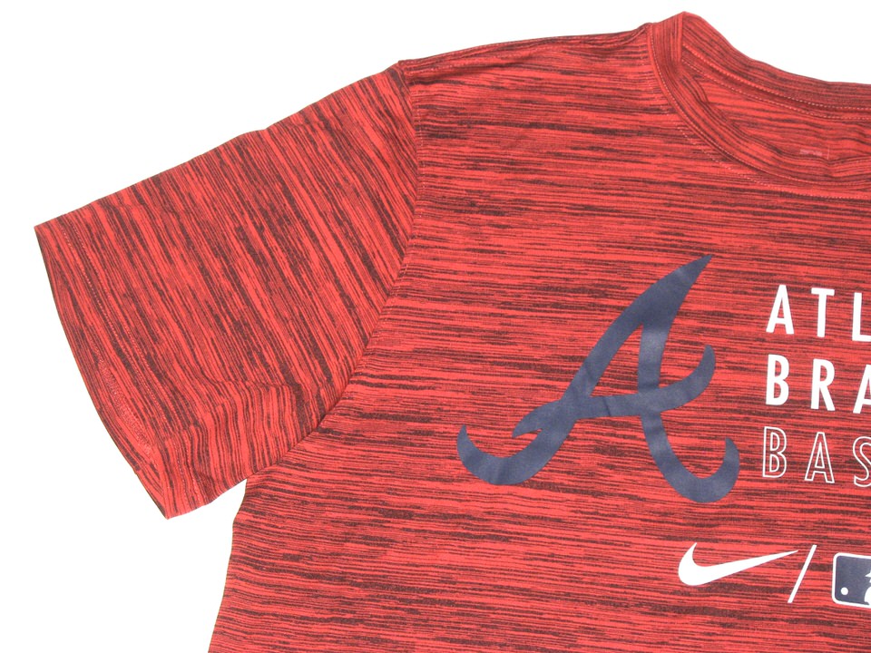 Drew Lugbauer Practice Worn & Signed Official Atlanta Braves Baseball Nike  Dri-Fit Shirt - Big Dawg Possessions