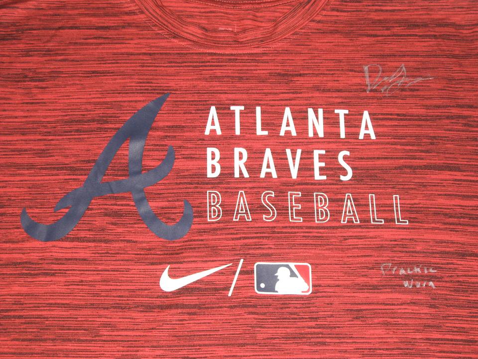 Drew Lugbauer 2023 Spring Training Worn & Signed Official Blue Atlanta  Braves Baseball Nike Dri-Fit XL Shirt - Big Dawg Possessions