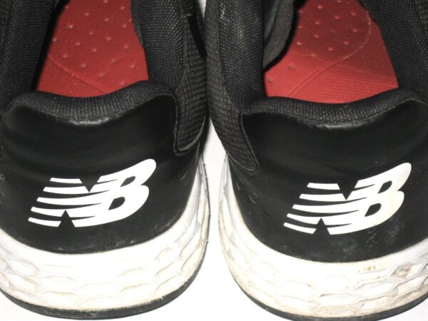 Brandyn Sittinger 2021 Arizona Diamondbacks Training Worn & Signed Black & White New Balance Shoes