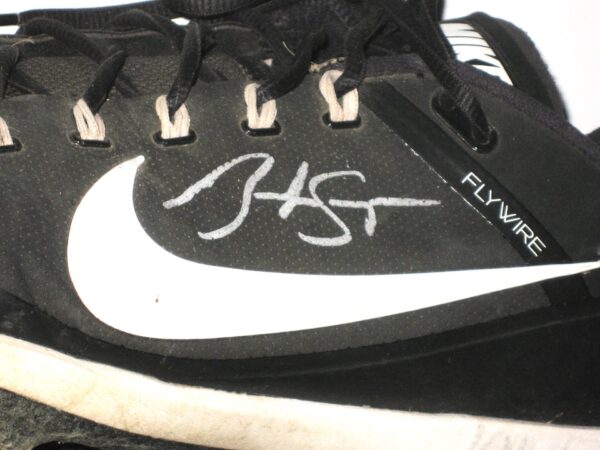 Brandyn Sittinger 2021 Reno Aces Game Worn & Signed Black & White Nike Air Clipper Baseball Cleats