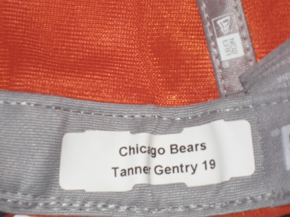 Tanner Gentry 2018 Sideline Worn & Signed Official Chicago Bears #19 New  Era 9FIFTY Snapback Adjustable Hat - Big Dawg Possessions