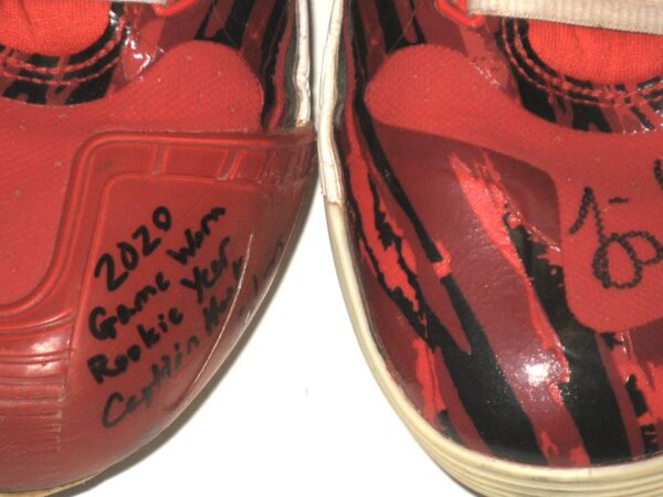 Tejay Antone 2020 Cincinnati Reds Rookie Game Worn & Signed Captain Hook Custom Nike Baseball Cleats