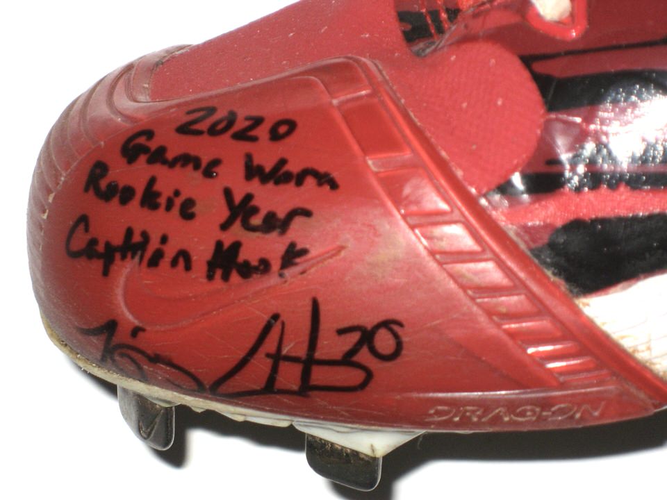 Tejay Antone 2020 Cincinnati Reds Rookie Game Worn & Signed Custom Nike  Zoom Freak 1 Atmosphere Grey Baseball Cleats