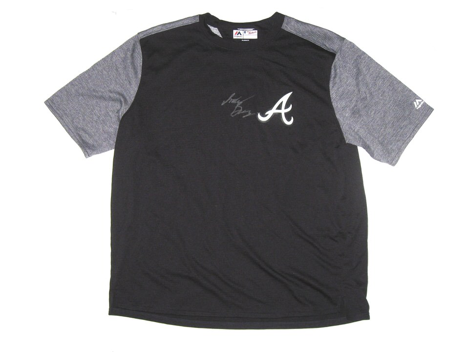 LOUISIANA HOT SAUCE Atlanta Braves Sponsor adult T-shirt L N 