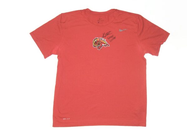 Kevin Josephina Game Worn & Signed Official Florida Fire Frogs Nike Dri-Fit Shirt