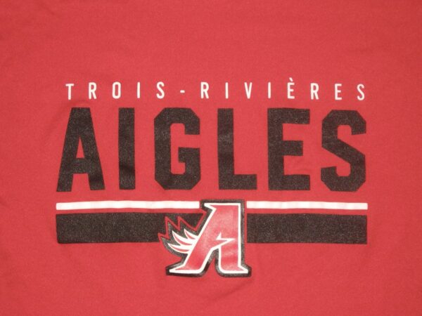 Colby Morris Team Issued & Signed Trois-Rivières Aigles Long Sleeve Easton Shirt - Worn for Batting Practice!