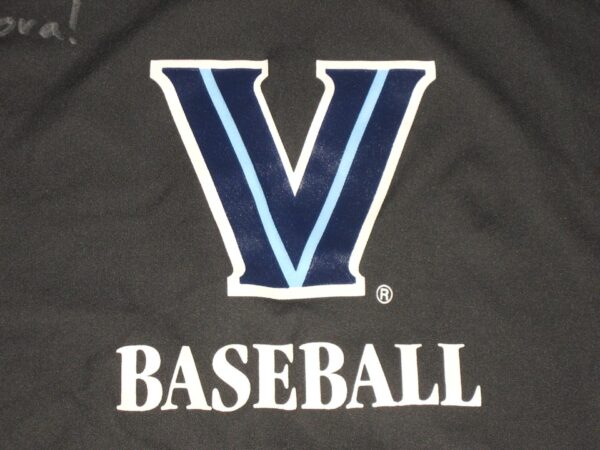 Hunter Schryver Practice Worn & Signed Official Villanova Wildcats Baseball 150th Anniversary Nike Dri-Fit Shirt