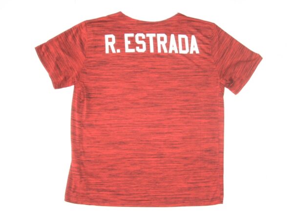 Rusber Estrada Player Issued & Signed Official Atlanta Braves Baseball R. ESTRADA Nike Dri-Fit Shirt