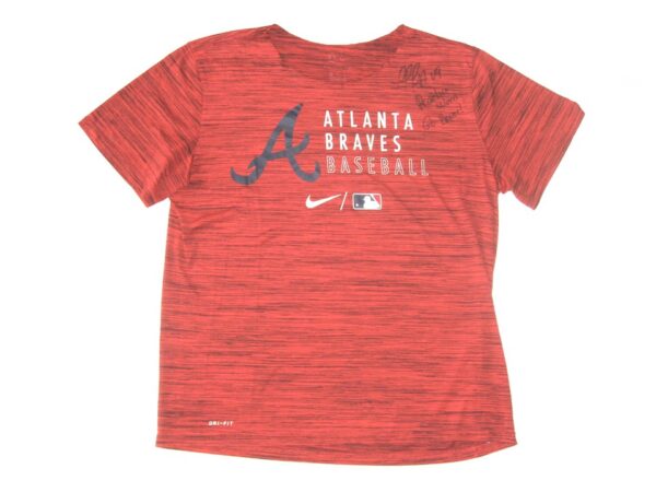 Rusber Estrada Player Issued & Signed Official Atlanta Braves Baseball R. ESTRADA Nike Dri-Fit Shirt