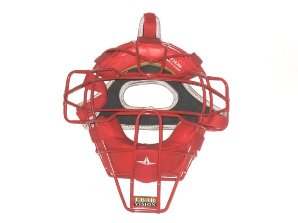 Herbert Iser Clearwater Threshers Practice Worn & Signed All-Star FM25LMX Catcher's Face Mask