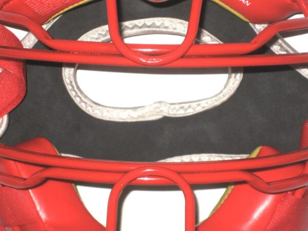 Herbert Iser Clearwater Threshers Practice Worn & Signed All-Star FM25LMX Catcher's Face Mask