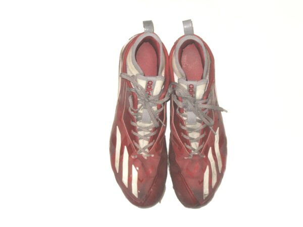 Jonathan Stiever Game Worn & Signed Indiana Hoosiers Team Logo Adidas Baseball Cleats