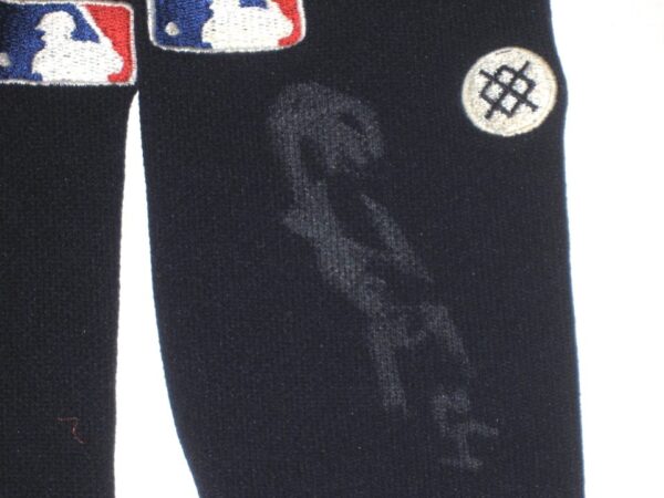 Kevin Josephina 2021 Rome Braves Game Worn & Signed Blue & Grey Stance MLB Socks