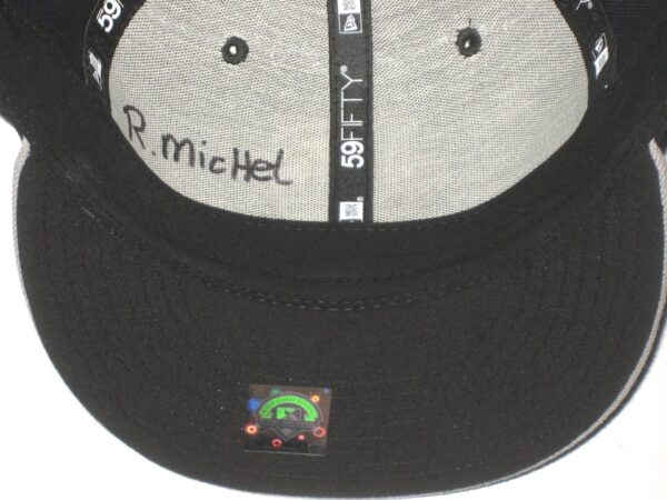 Shean Michel Game Worn & Signed Official Rome Braves Road New Era 59FIFTY Fitted Hat