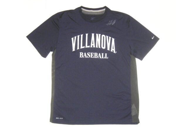 Hunter Schryver Team Issued & Signed Official Villanova Wildcats Baseball Nike Dri-Fit Shirt