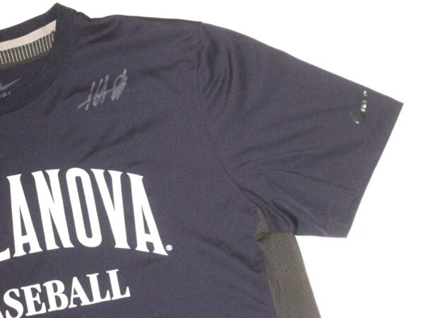 Hunter Schryver Team Issued & Signed Official Villanova Wildcats Baseball Nike Dri-Fit Shirt