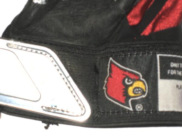 Drew Campbell Game Worn & Signed Official Louisville Cardinal Team Logo Adidas Adizero Gloves