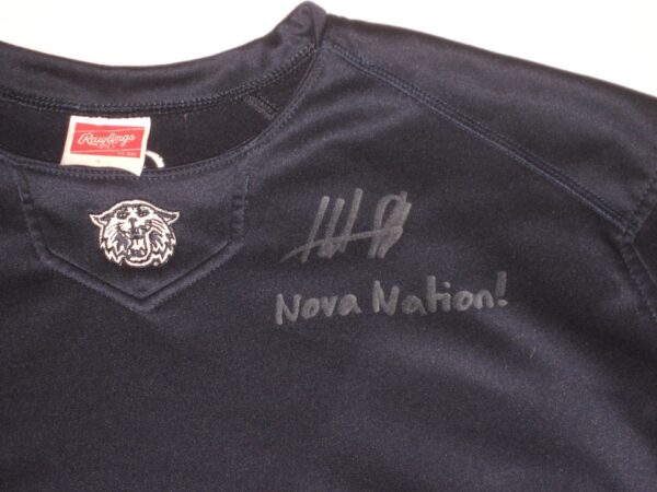 Hunter Schryver Player Issued & Signed Official Villanova Wildcats #8 150th Anniversary Rawlings Pullover Sweatshirt