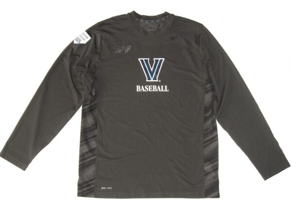 Hunter Schryver Player Issued & Signed Official Villanova Wildcats Baseball #8 150th Anniversary Nike Dri-Fit Shirt