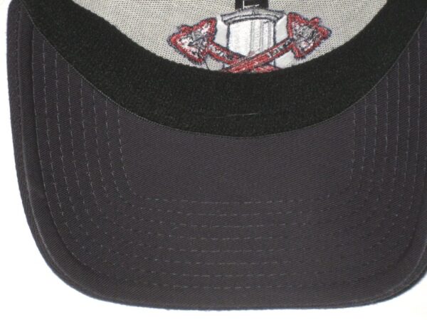 Indigo Diaz 2021 Team Issued & Signed Official Black Rome Braves New Era 39FIFTY Hat - Worn for Batting Practice!