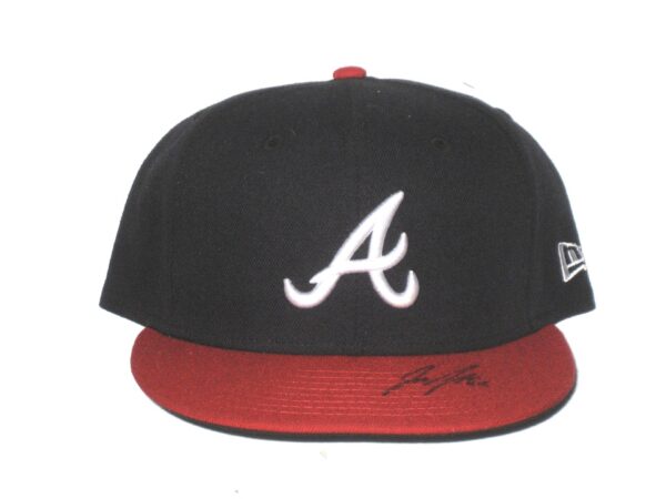 Jake Higginbotham Team Issued & Signed Official Atlanta Braves New Era 59FIFTY Hat