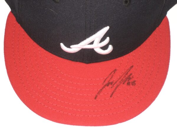 Jake Higginbotham Team Issued & Signed Official Atlanta Braves New Era 59FIFTY Hat