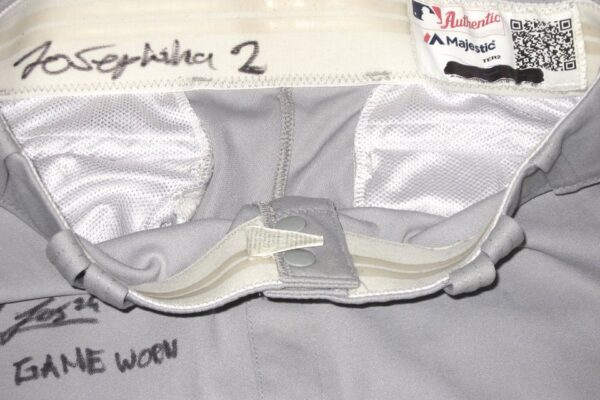 Kevin Josephina Rome Braves Game Worn & Signed Gray Authentic Majestic Pants