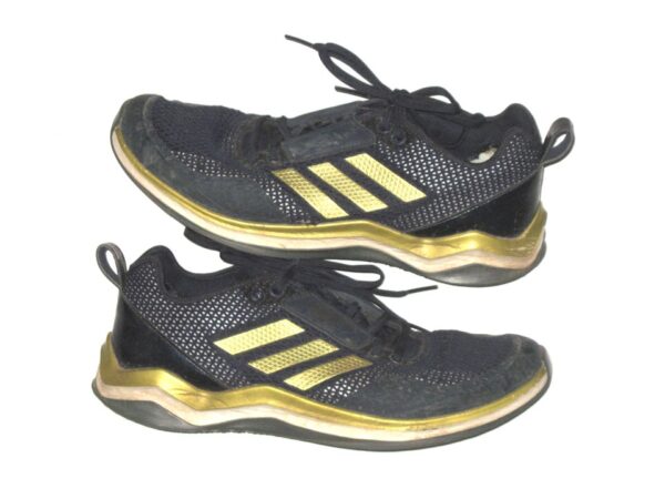 Luke Waddell Georgia Tech Yellow Jackets Training Worn & Signed Blue & Gold Adidas Shoes