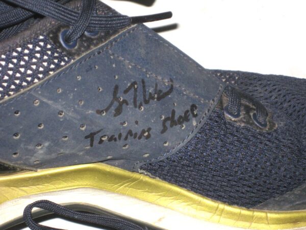 Luke Waddell Georgia Tech Yellow Jackets Training Worn & Signed Blue & Gold Adidas Shoes