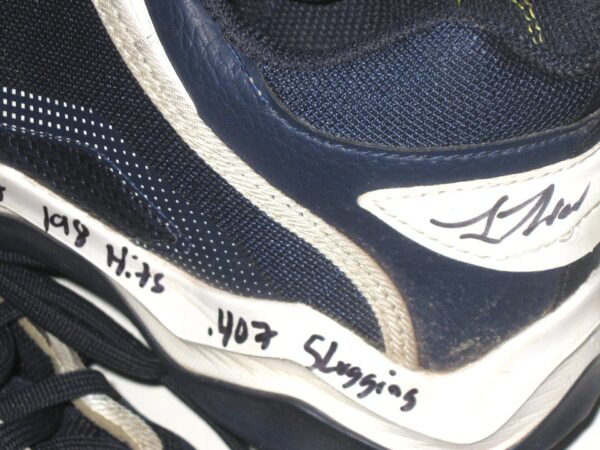 Luke Waddell Georgia Tech Yellow Jackets Training Worn & Signed Blue, White & Grey Adidas Shoes