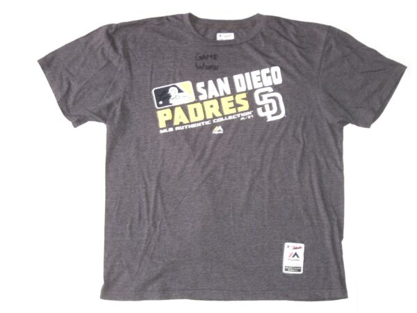 Tom Cosgrove 2021 Game Worn & Signed Official San Diego Padres Authentic Majestic XL Shirt