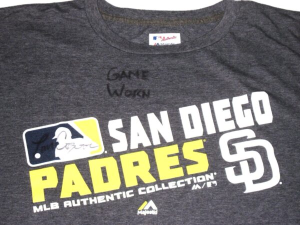 Tom Cosgrove 2021 Game Worn & Signed Official San Diego Padres Authentic Majestic XL Shirt