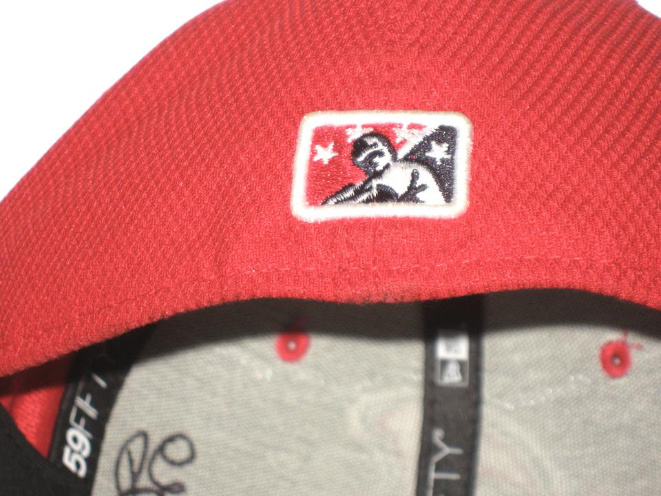 Rusber Estrada Game Worn & Signed Official Rome Braves New Era 59FIFTY  Fitted Hat