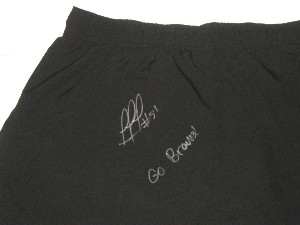 Rusber Estrada Training Worn & Signed Go Braves! Augusta GreenJackets Nike  Dri-Fit XL Shorts - Big Dawg Possessions