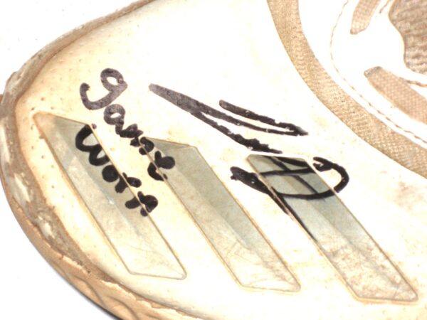 Cesar Rodriguez 2022 FCL Braves Game Worn & Signed White & Silver Adidas Baseball Cleats