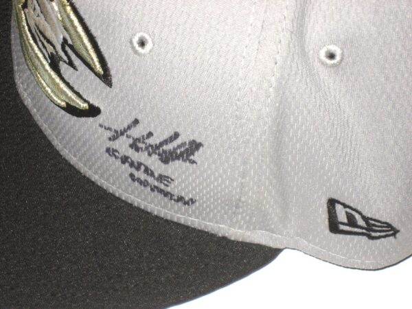 Hunter Schryver Game Worn & Signed Official Charlotte Knights New Era 59FIFTY Hat