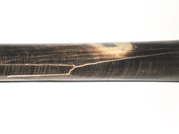 Jalen Miller 2018 San Jose Giants Game Used & Signed Louisville Slugger C271 Maple Baseball Bat - CRACKED