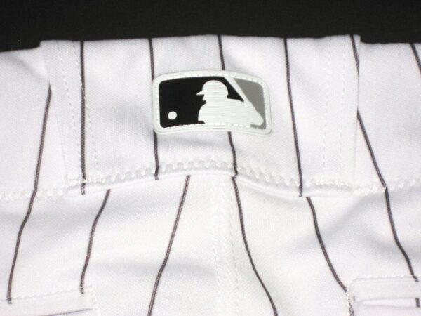 Jonathan Stiever Chicago White Sox Spring Training Worn & Signed Go Sox! White Pinstripe Nike Pants