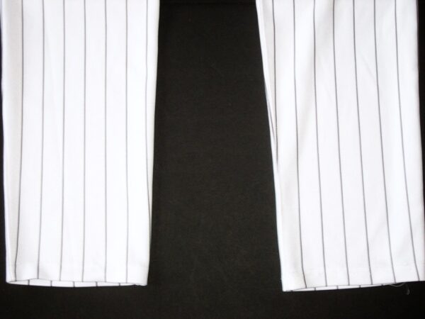 Jonathan Stiever Chicago White Sox Spring Training Worn & Signed Go Sox! White Pinstripe Nike Pants