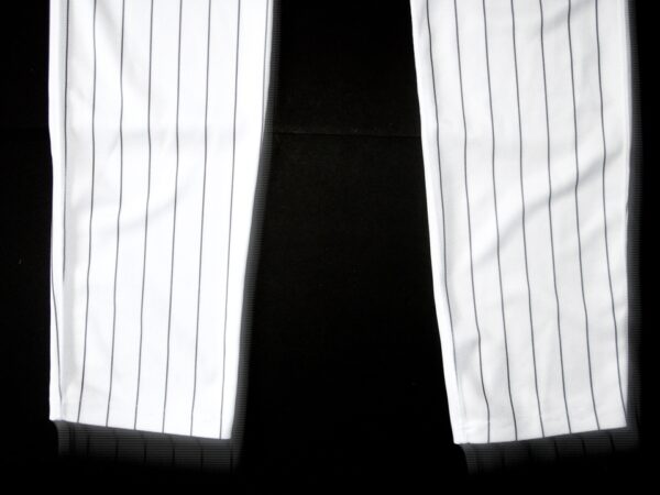 Jonathan Stiever Chicago White Sox Spring Training Worn & Signed Go Sox! White Pinstripe Nike Pants