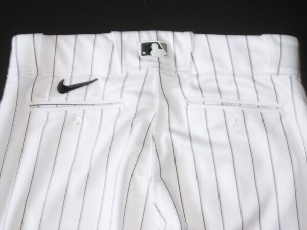 Jonathan Stiever Chicago White Sox Spring Training Worn & Signed Go Sox! White Pinstripe Nike Pants