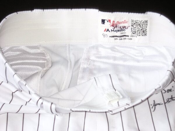 Jonathan Stiever Chicago White Sox Spring Training Worn & Signed White Pinstripe Nike Pants