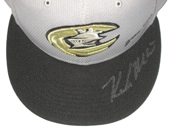 Kade McClure Game Worn & Signed Official Charlotte Knights New Era 59FIFTY Hat1