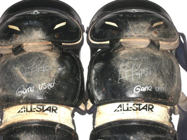 Rusber Estrada 2022 Augusta GreenJackets Game Used & Signed All-Star 7 AXIS LG40WPRO Catchers Leg Guards