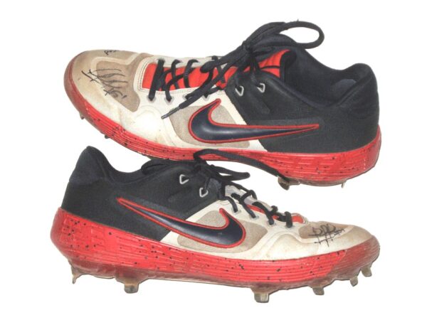 Rusber Estrada 2022 Augusta GreenJackets Game Used & Signed Custom Nike Alpha SELF MADE Cleats