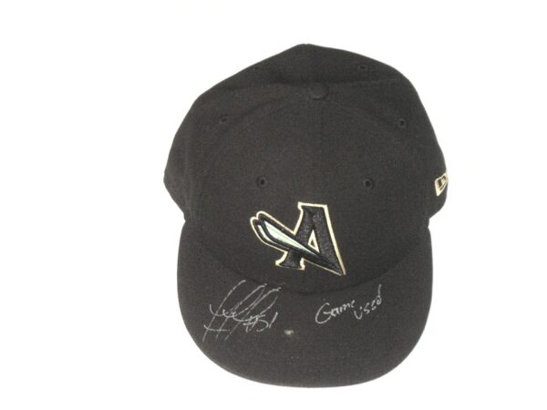 Rusber Estrada Game Used & Signed Official Augusta GreenJackets New Era Team Alternate 59FIFTY Fitted Hat