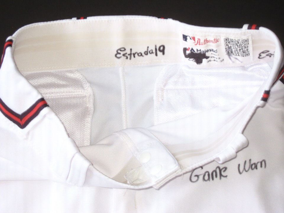 Rusber Estrada Rome Braves Game Worn & Signed White Majestic Pants - Big  Dawg Possessions